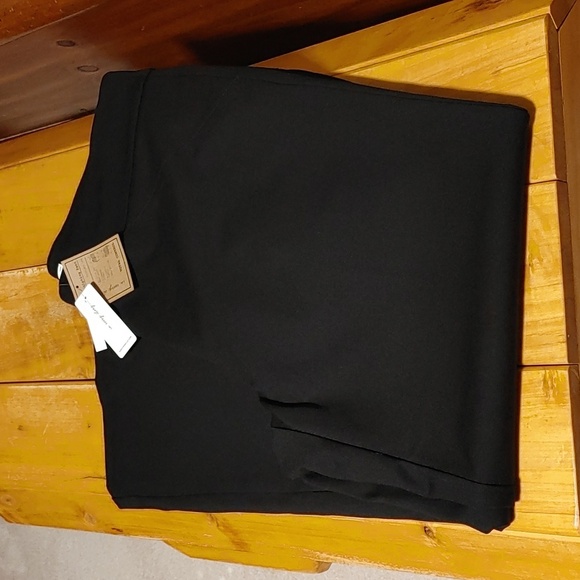 🌻NEW Women's Straight Leg Sculpting Black Plus Size Petite Length Pants - Picture 5 of 11